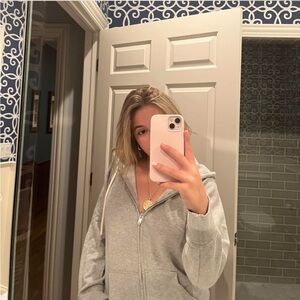 GAP Gray Zip-Up Hoodie